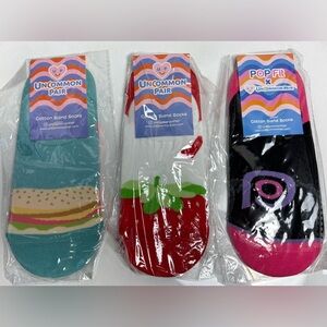 Lot of 3 POP Fit x Uncommon Pairs  Socks in Assorted Size OS NWT